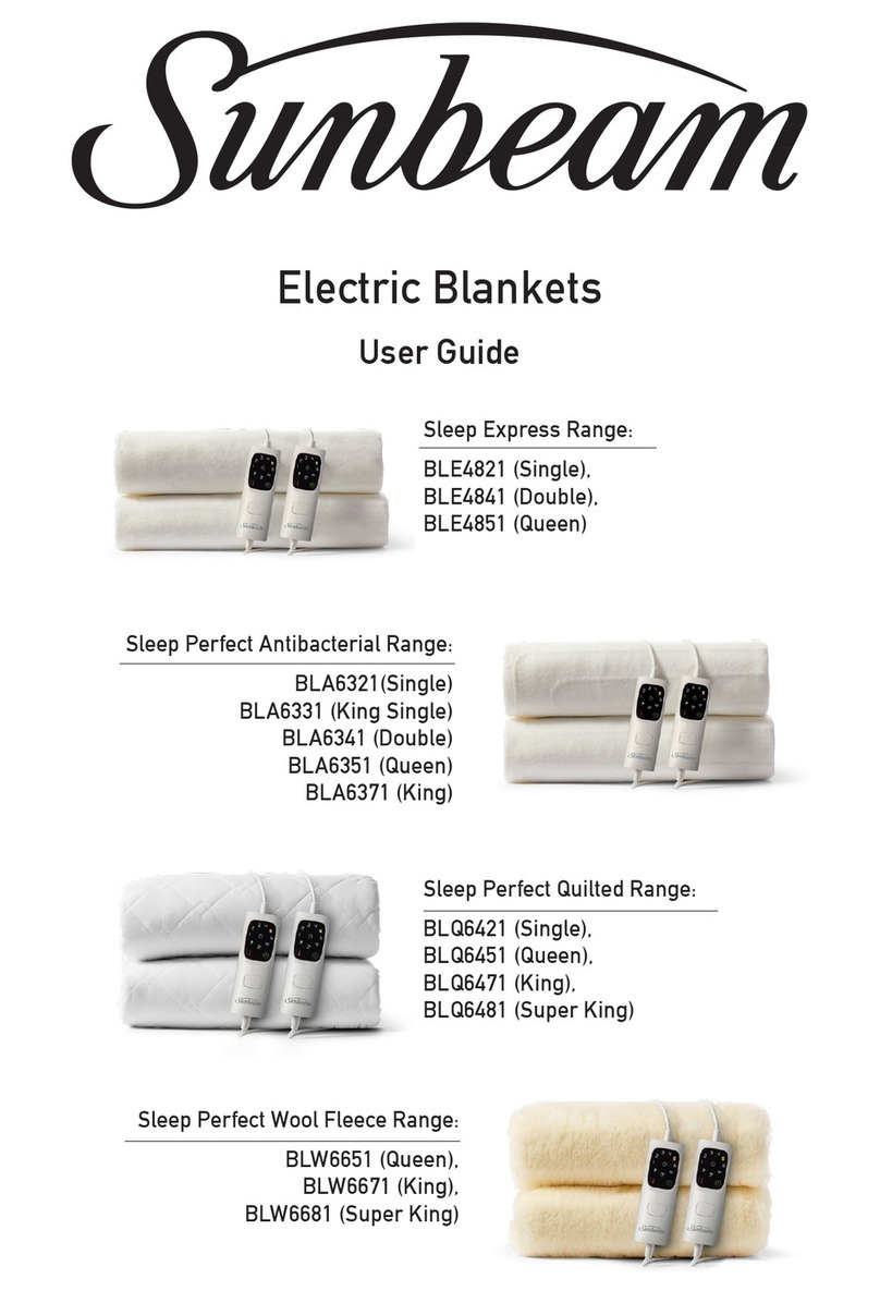 Sunbeam Sleep Express BLE4821 User manual