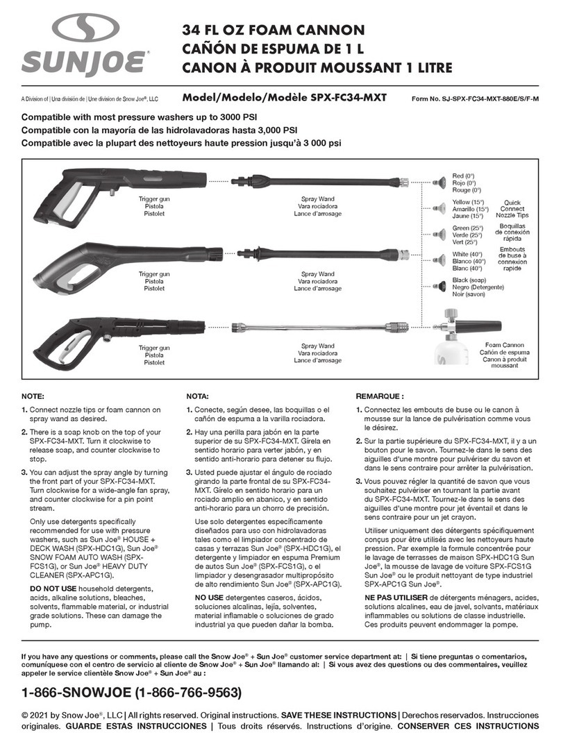 sunjoe SPX-FC34-MXT User manual