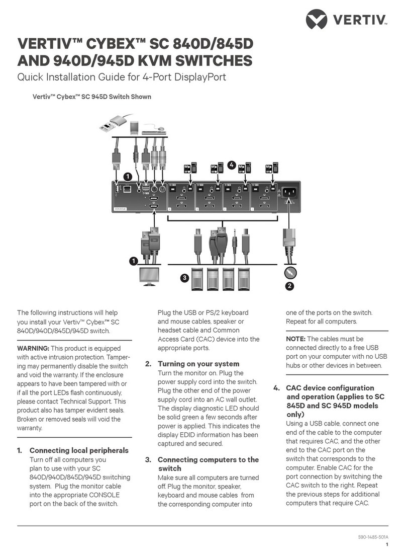 Vertiv Cybex SC 840D User manual