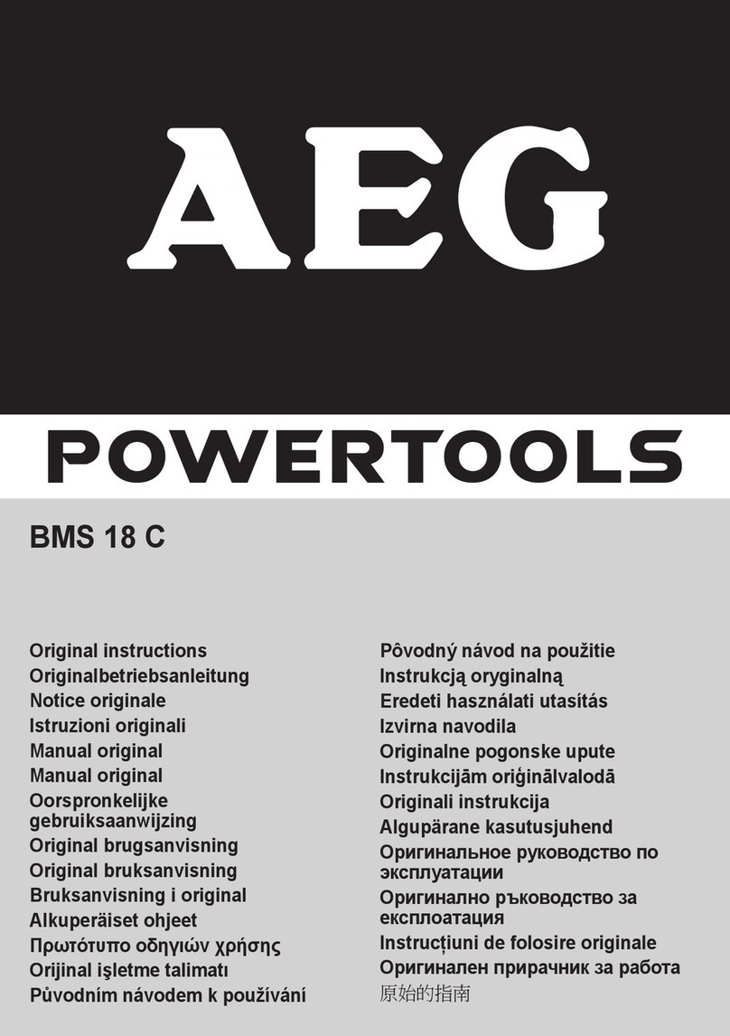 AEG BMS 18 C User manual