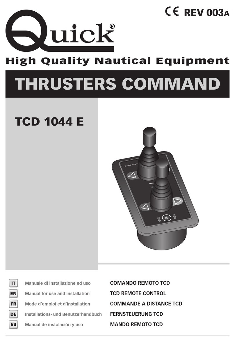 Quick THRUSTERS COMMAND Instruction manual
