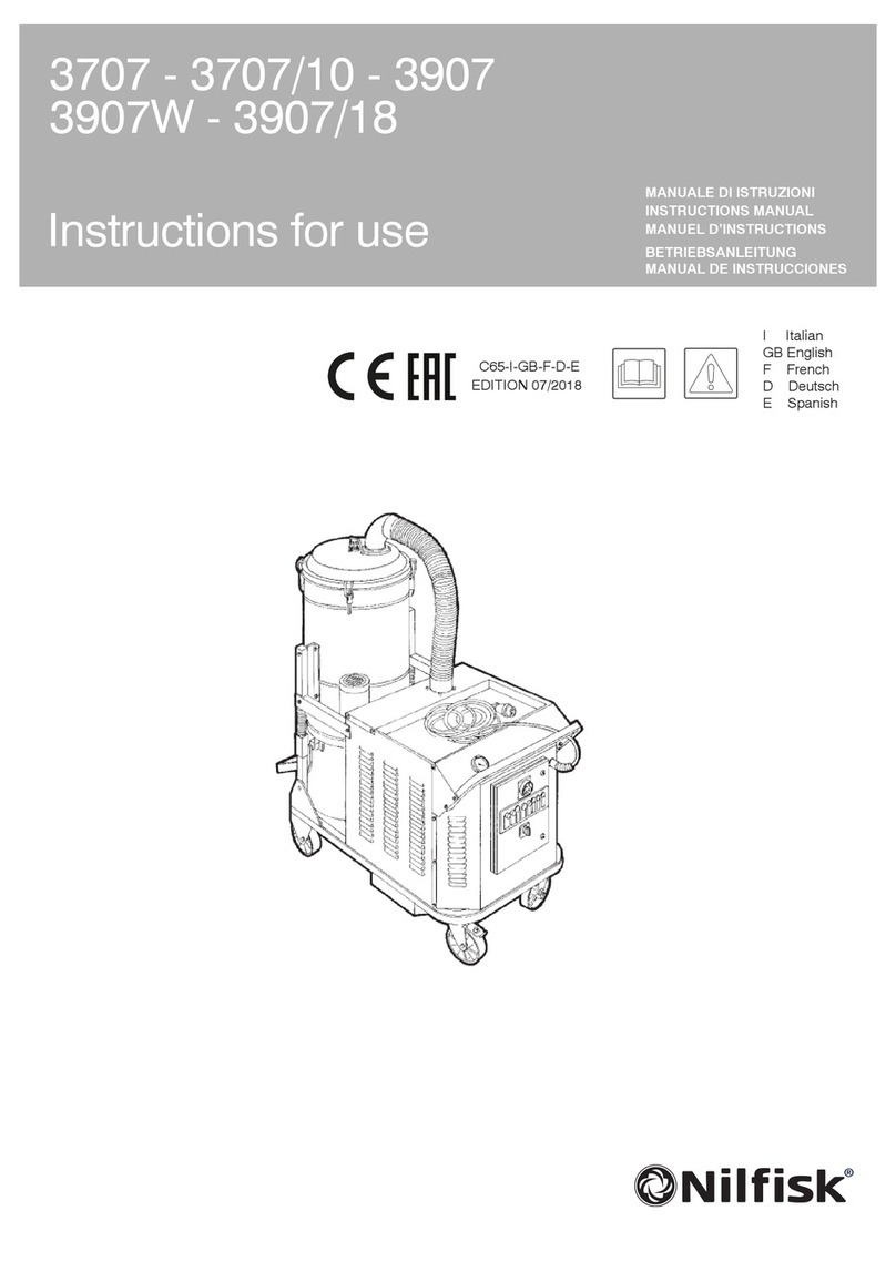 Nilfisk-Advance 3707/10 Instructions for use