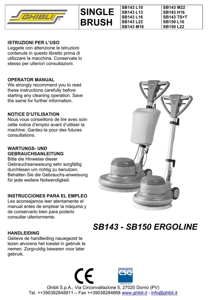 Ghibli Ergoline SB143 L10 Operator's manual