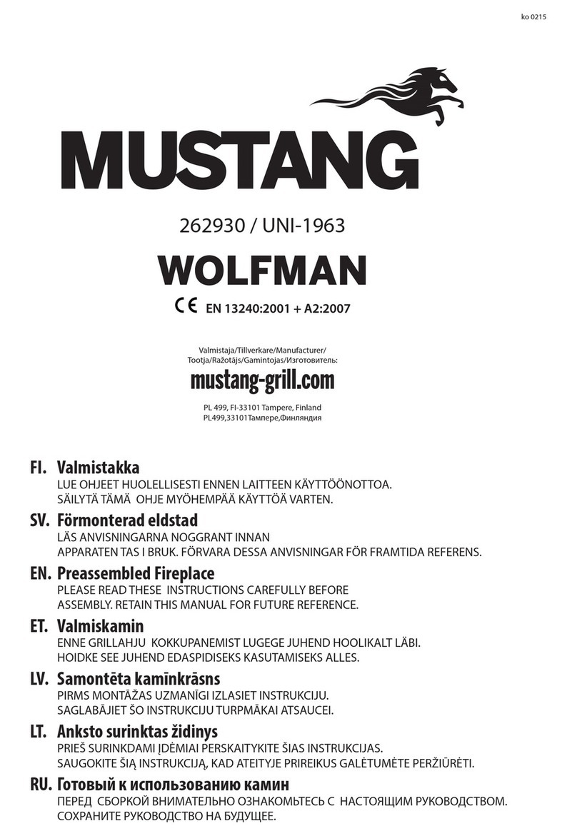 Mustang WOLFMAN UNI-1963 manual