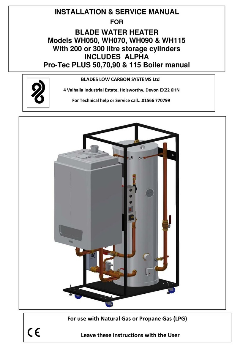 Blade ALPHA Pro-Tec PLUS 50 Installation & service manual