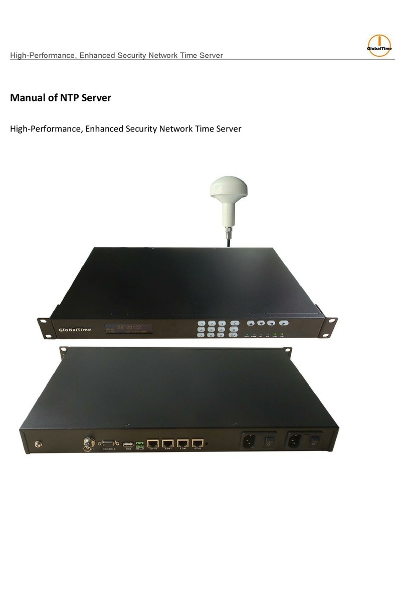GlobalTime Electronic NTP User manual