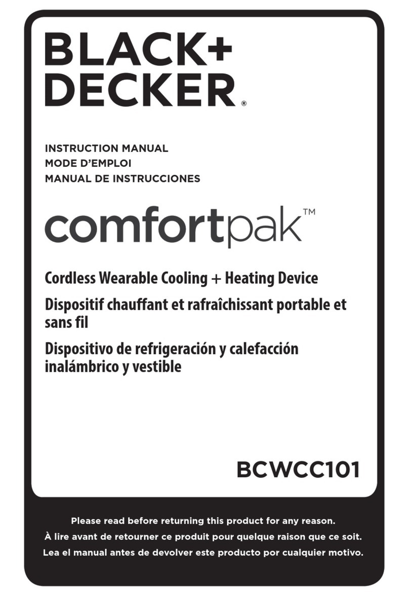 Black & Decker comfortpak BCWCC101 instruction manual