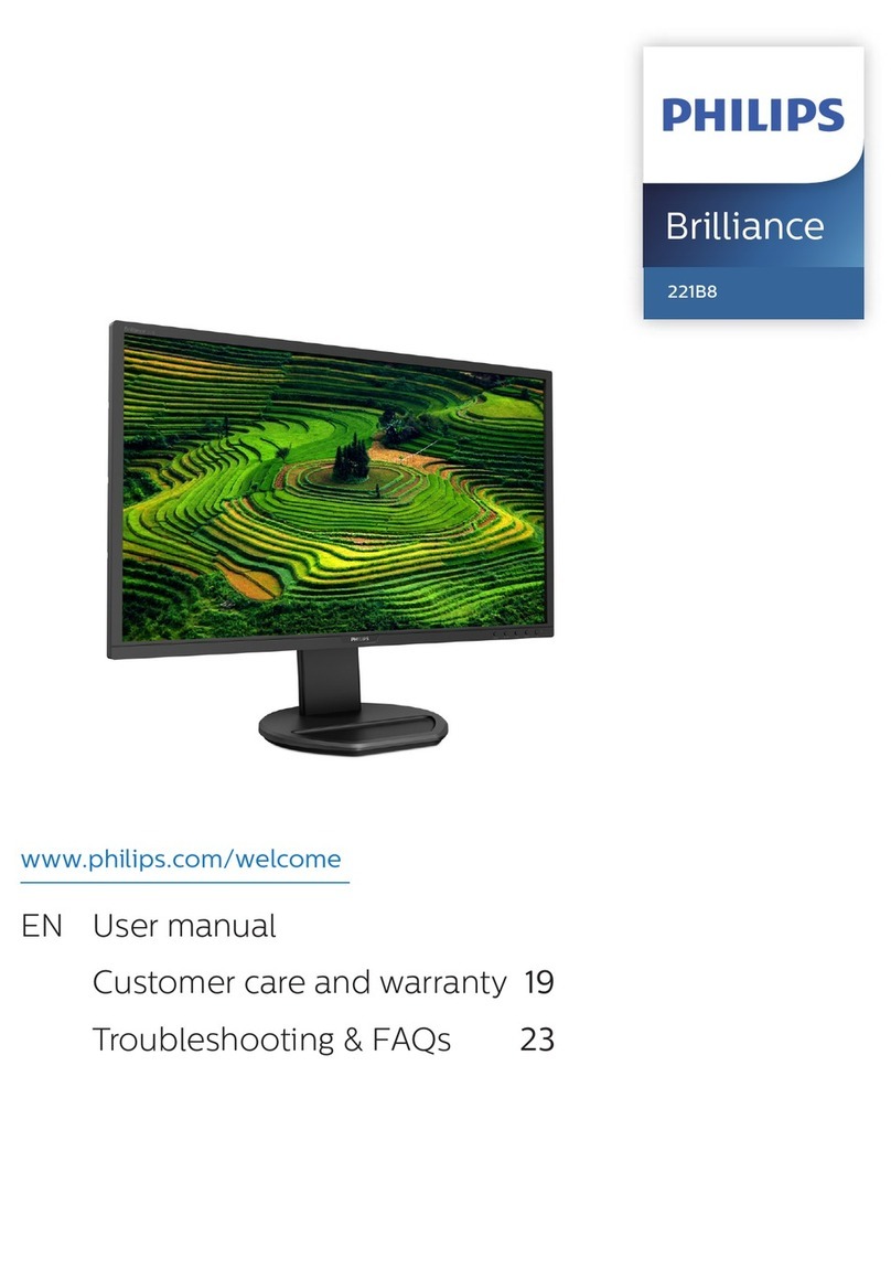 Philips Brilliance 221B8LJEB/00 User manual