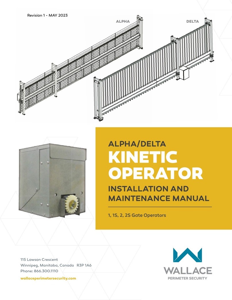 Wallace Perimeter Security ALPHA Installation and maintenance manual