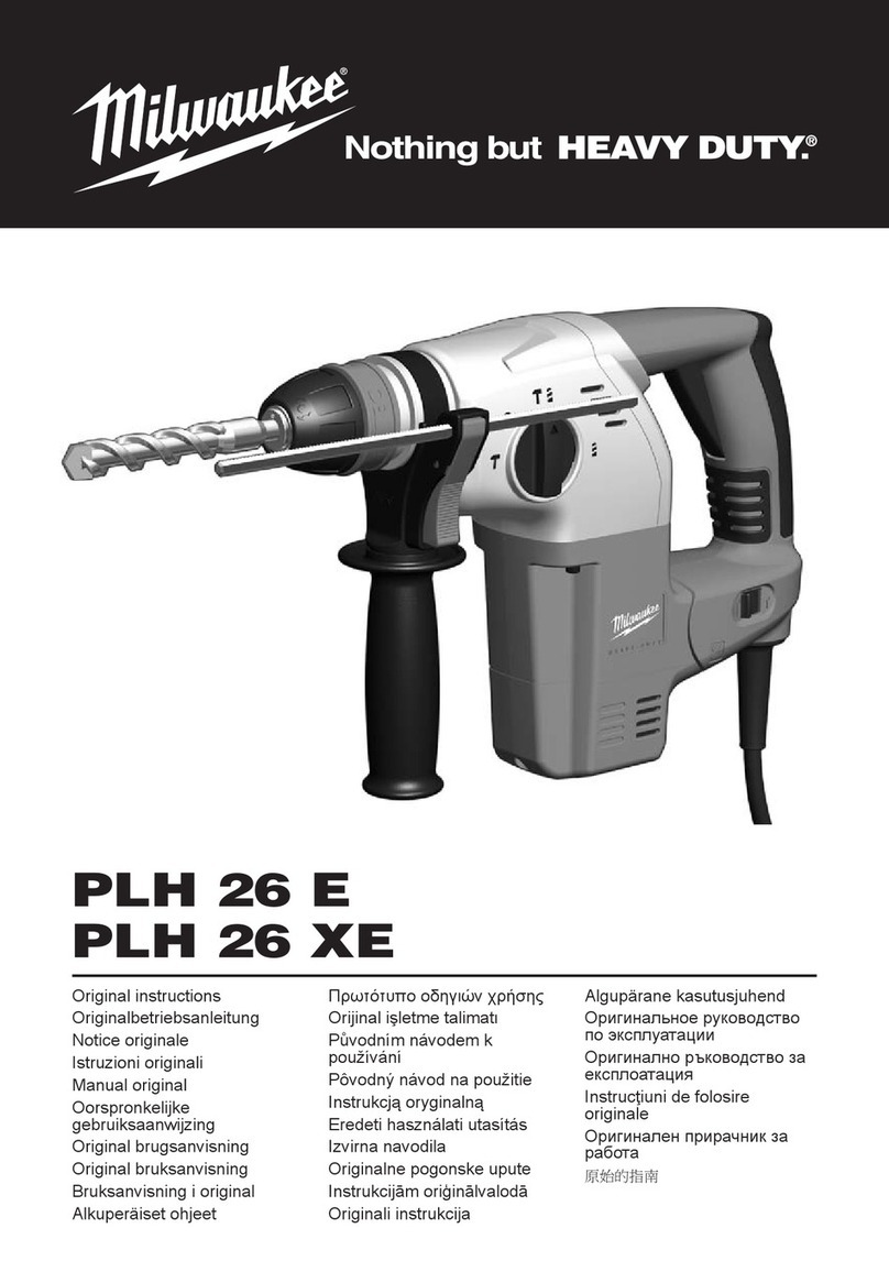 Milwaukee PLH 26 E Original instructions