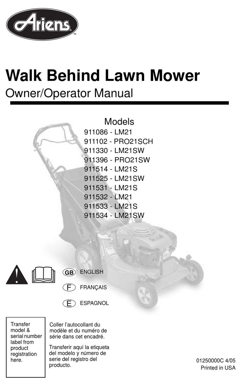 Ariens 911396 Owner's/operator's manual