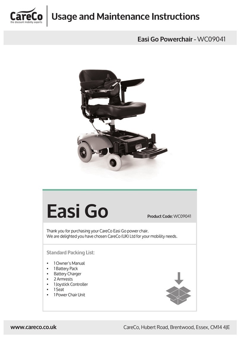 CareCo Easi Go WC09041 Programming manual