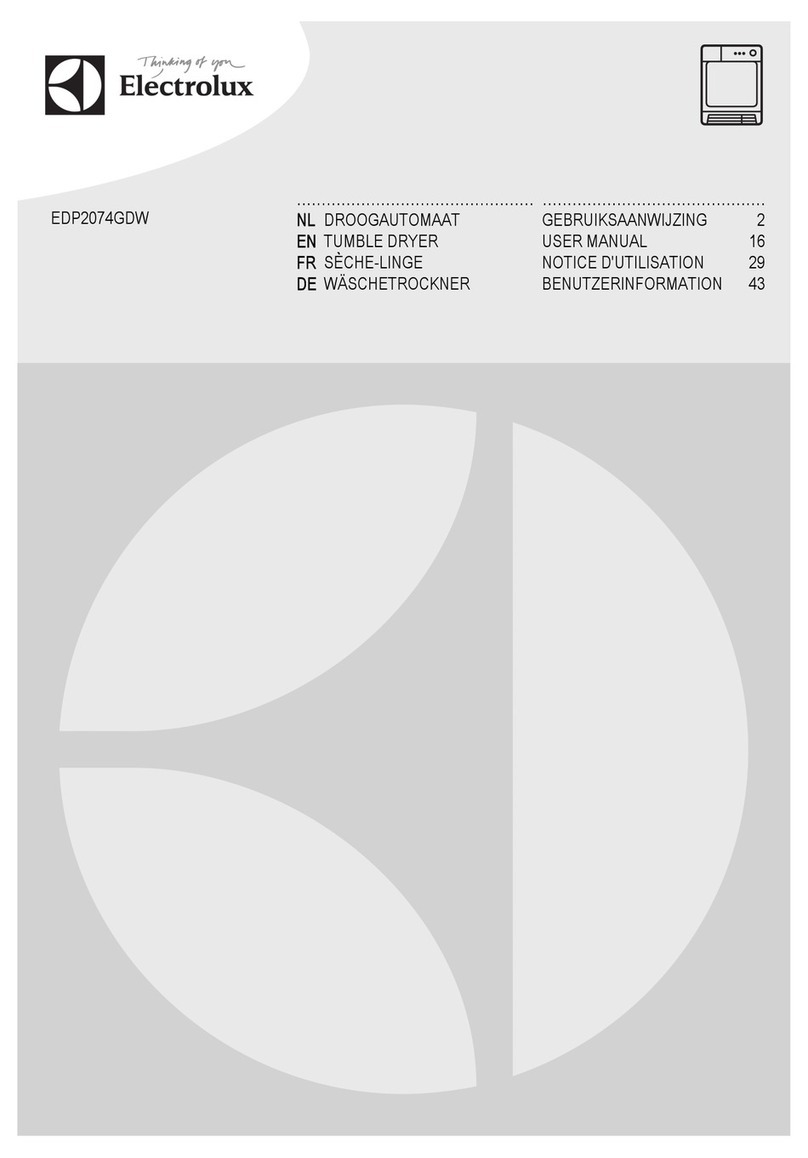 Electrolux EDP2074GDW User manual