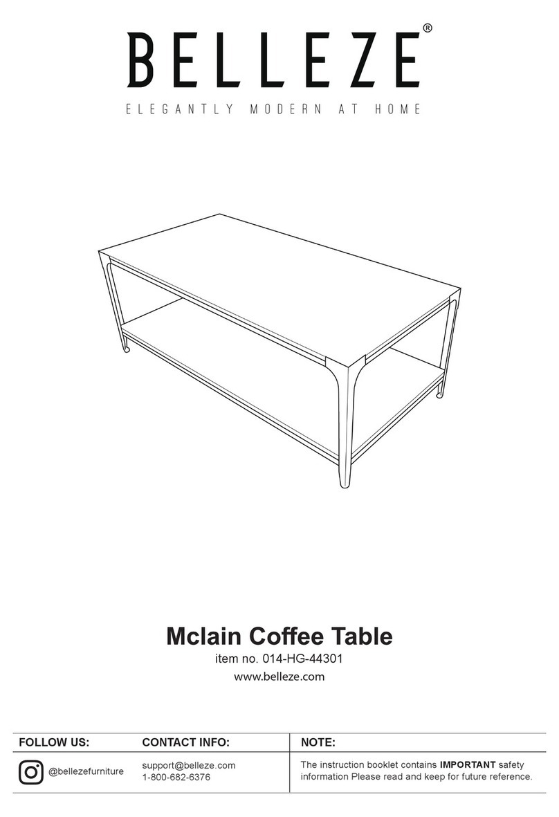Belleze Mclain 014-HG-44301 manual