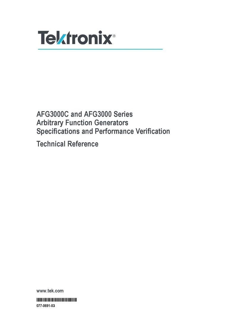 Tektronix AFG3000C Series Use and care manual