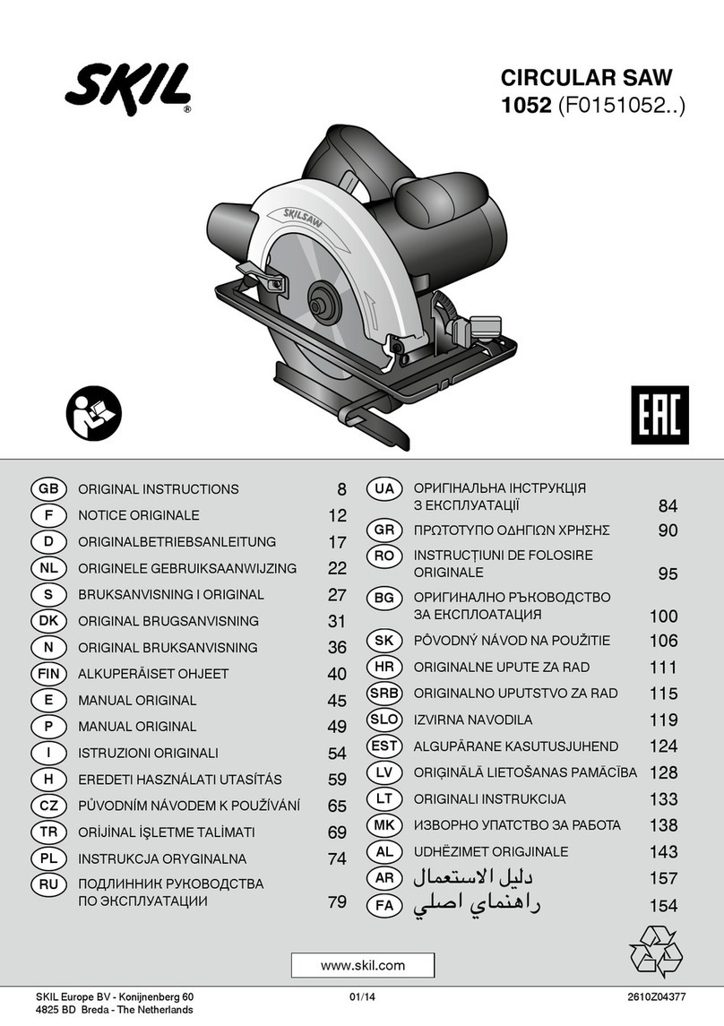 Skil 1052 User manual