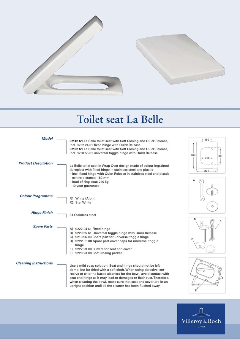Villeroy & Boch La Belle 9M12 S1 quick start guide
