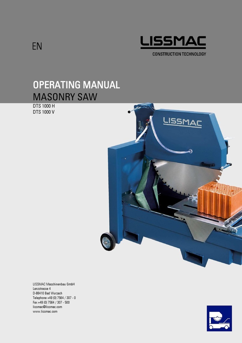 Lissmac DTS 1000 H operating manual