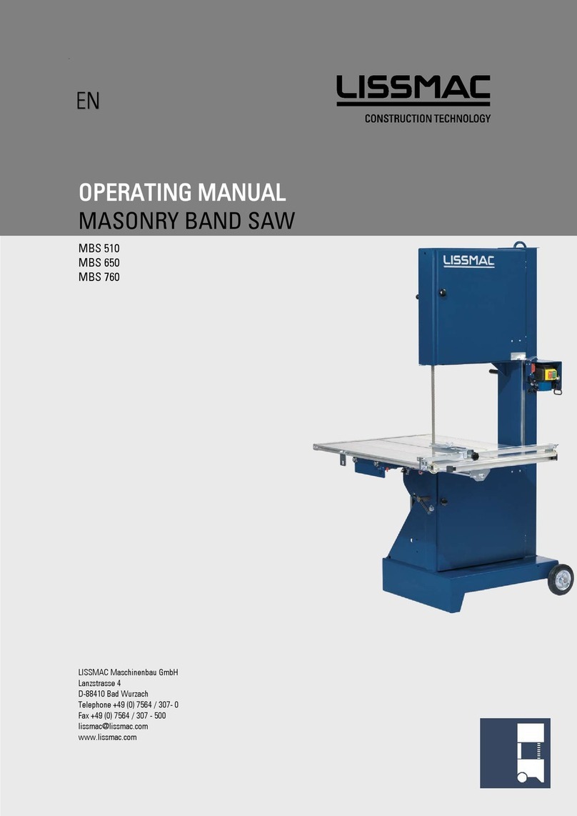 Lissmac MBS 510 operating manual