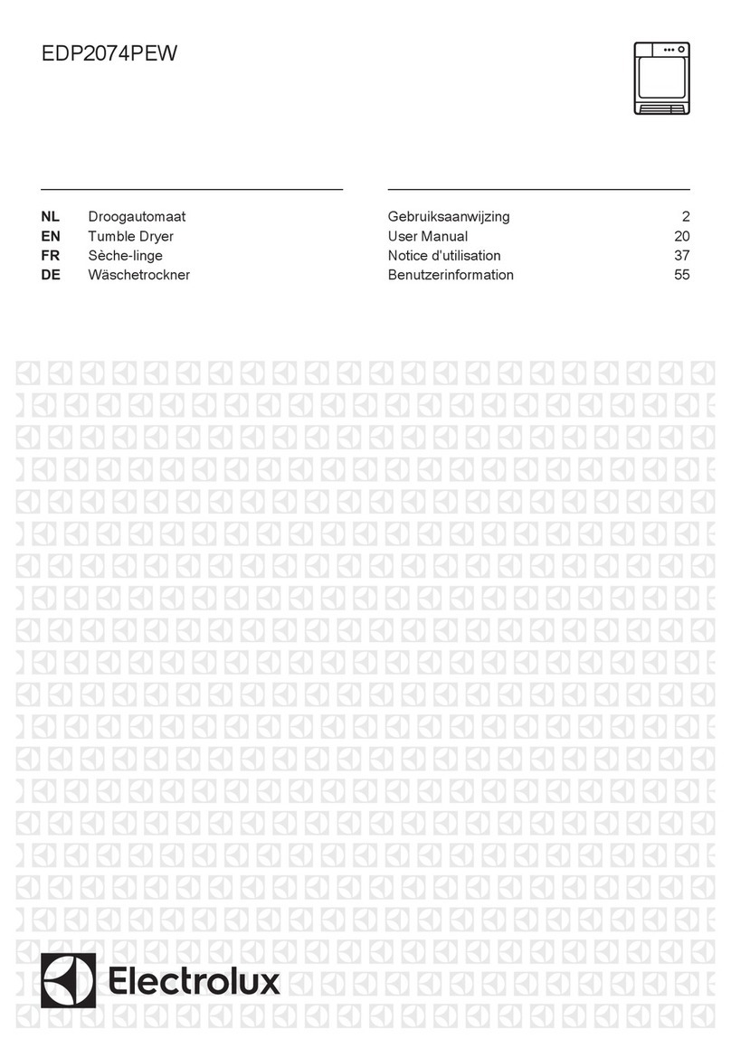 Electrolux EDP2074PEW User manual