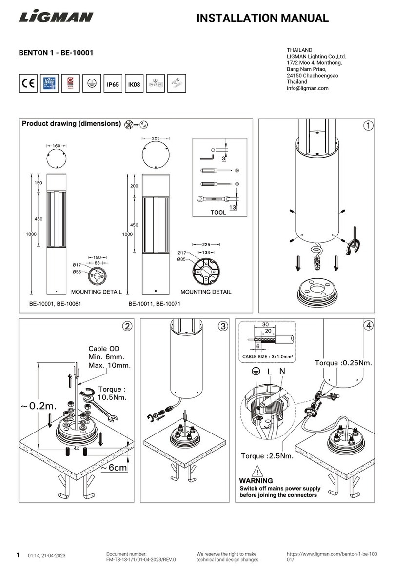 LIGMAN BENTON 1 installation manual