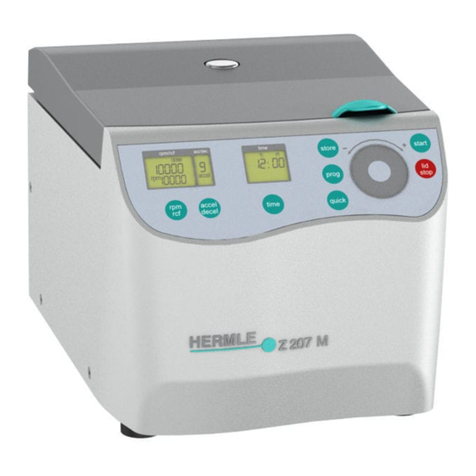 Hermle Z 207 M user manual