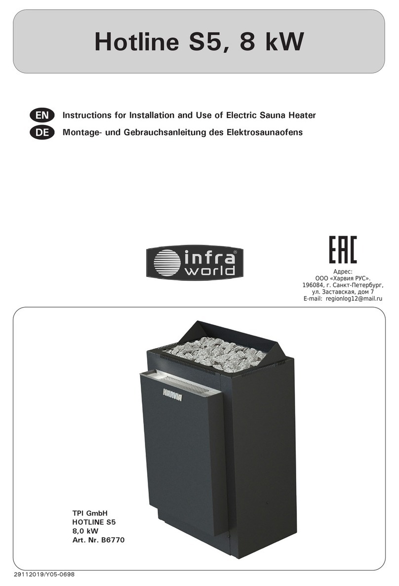 infra world Hotline S5 Instructions for installation and use