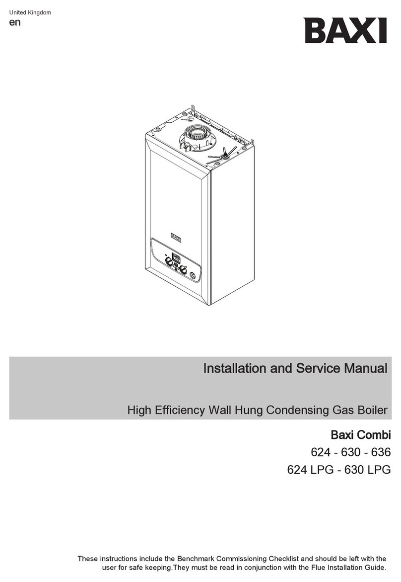 Baxi Combi 624 Installation and service manual