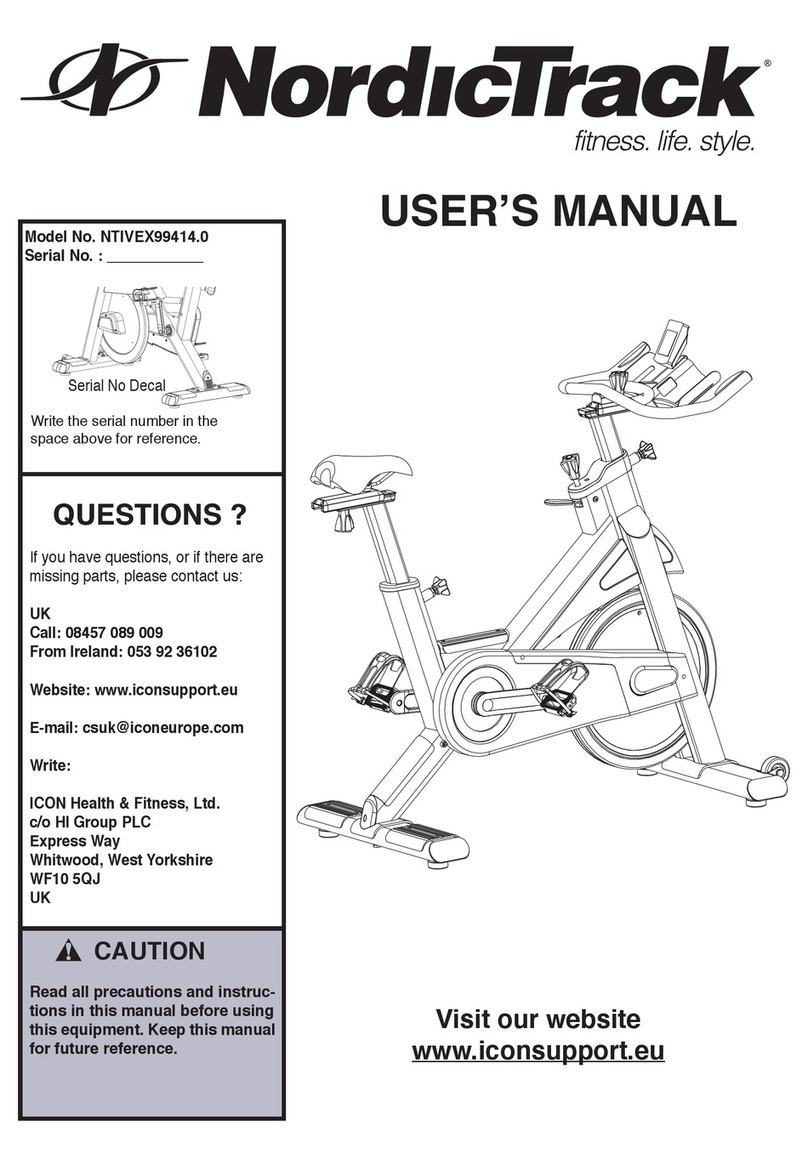 NordicTrack NTIVEX99414.0 user manual