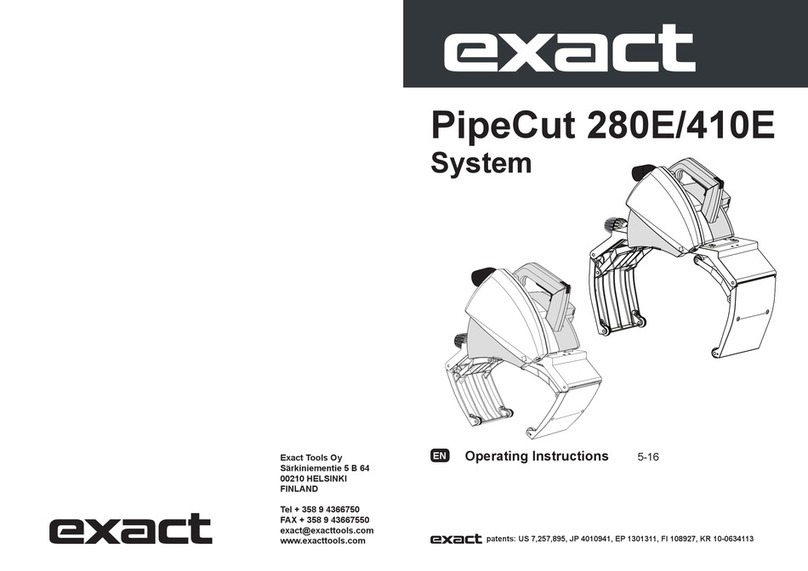 eXact PipeCut 410E operating instructions