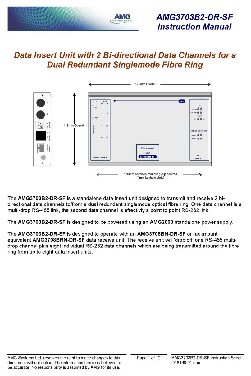 AMG AMG3703B2-DR-SF User manual