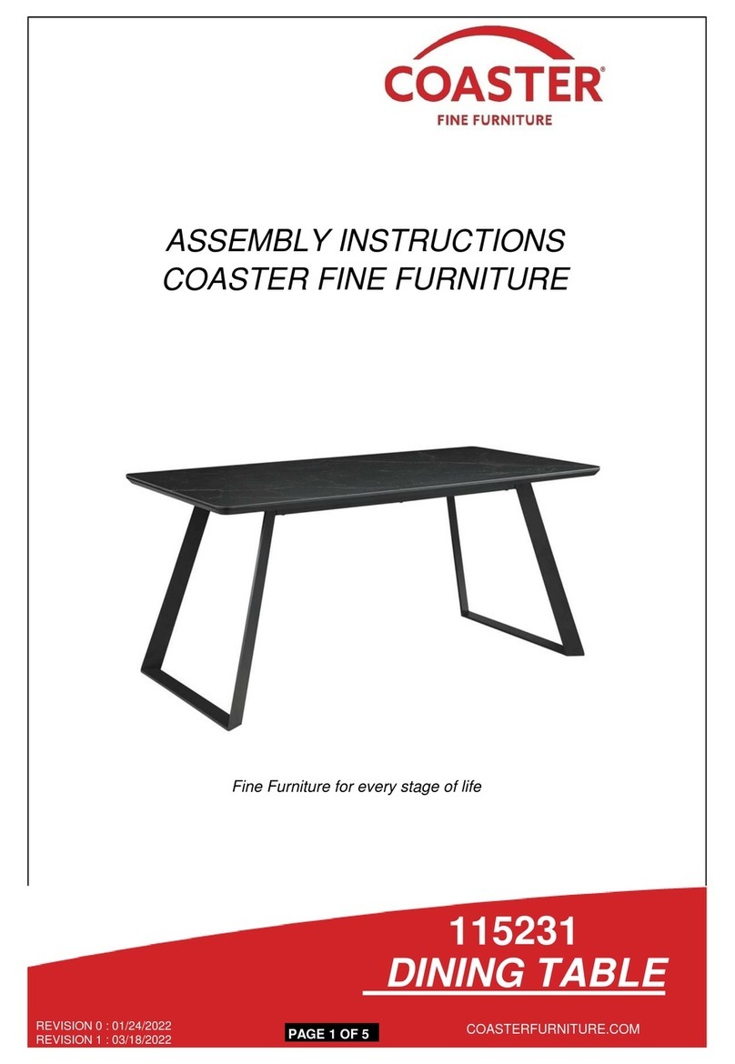 Coaster Smith 115231 User manual Coaster Smith 115231 User manual