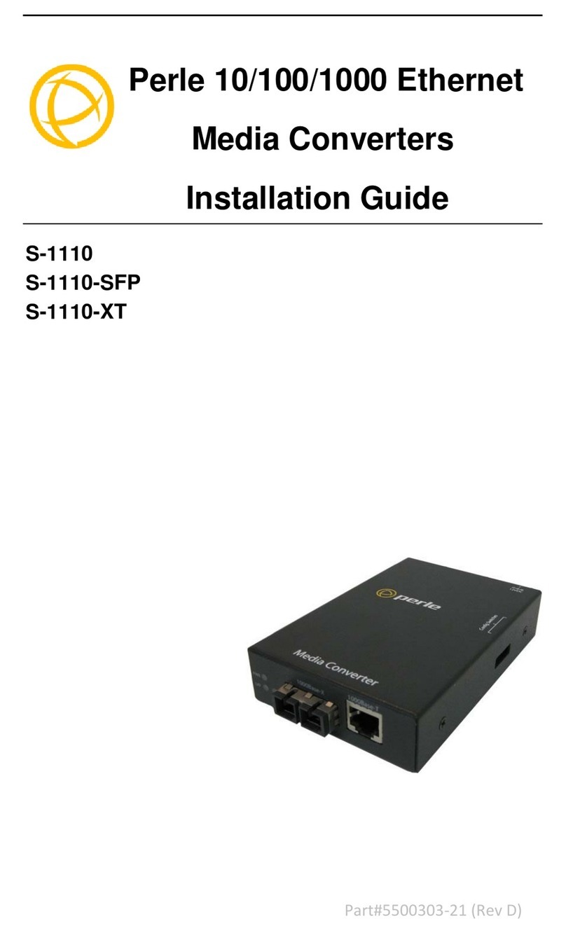 Perle S-1110-M2 05 Series installation guide Perle S-1110-M2 05 Series installation guide