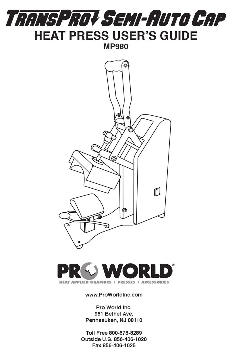ProWorld TRANSPRO SEMI-AUTO CAP user guide