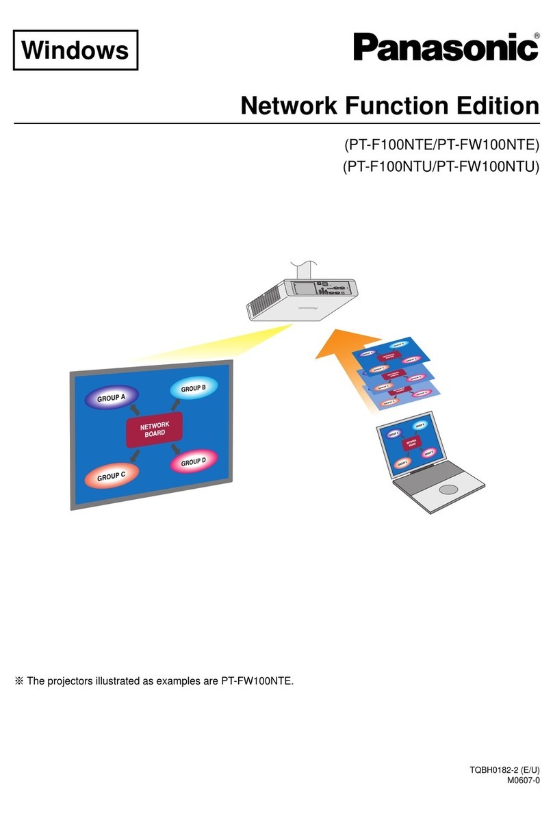 Panasonic PT-F100NTE manual