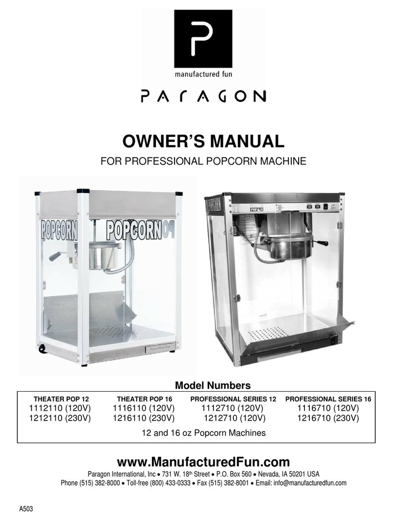 Paragon PROFESSIONAL 12 Series owner's manual
