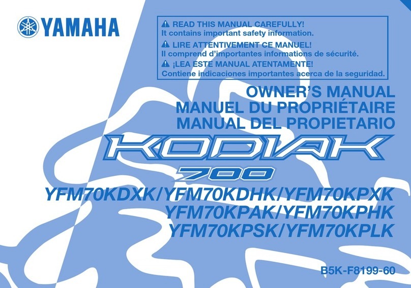 Yamaha KODIAK 700 2018 owner's manual