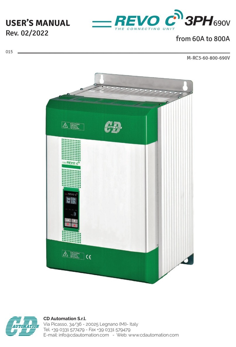 CD Automation REVO C 3PH 690V User manual