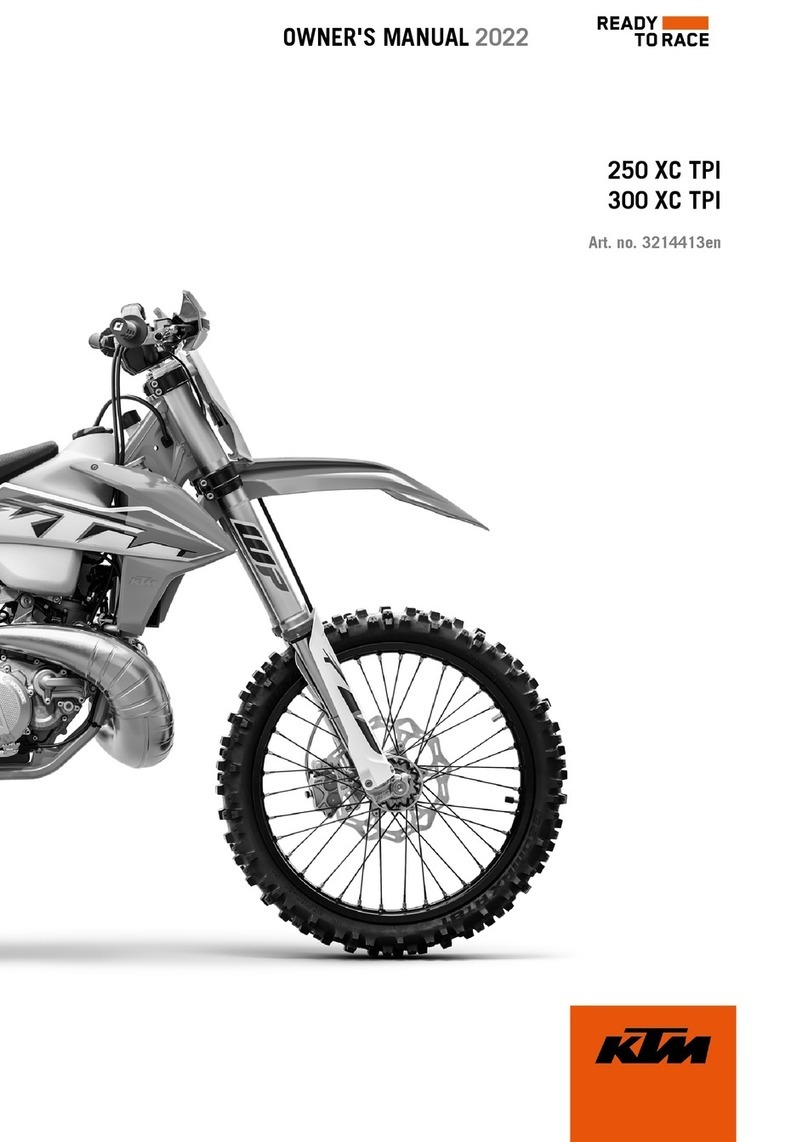 KTM 250 XC TPI 2022 owner's manual