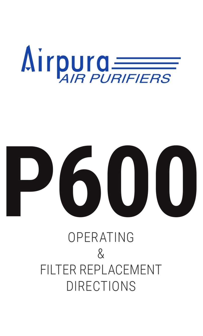Airpura P600 Operating & Filter Replacement Directions