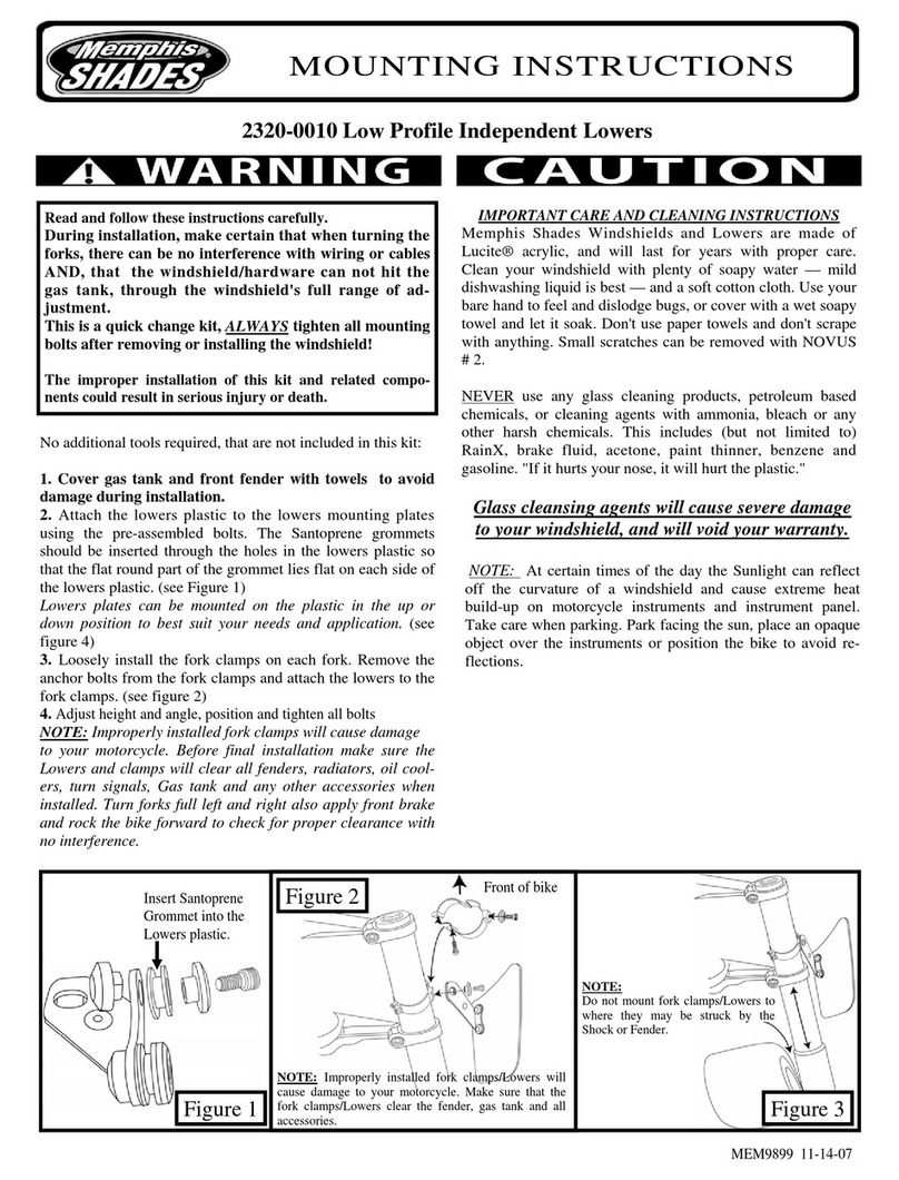 Memphis Shades 2320-0010 Mounting instructions Memphis Shades 2320-0010 Mounting instructions