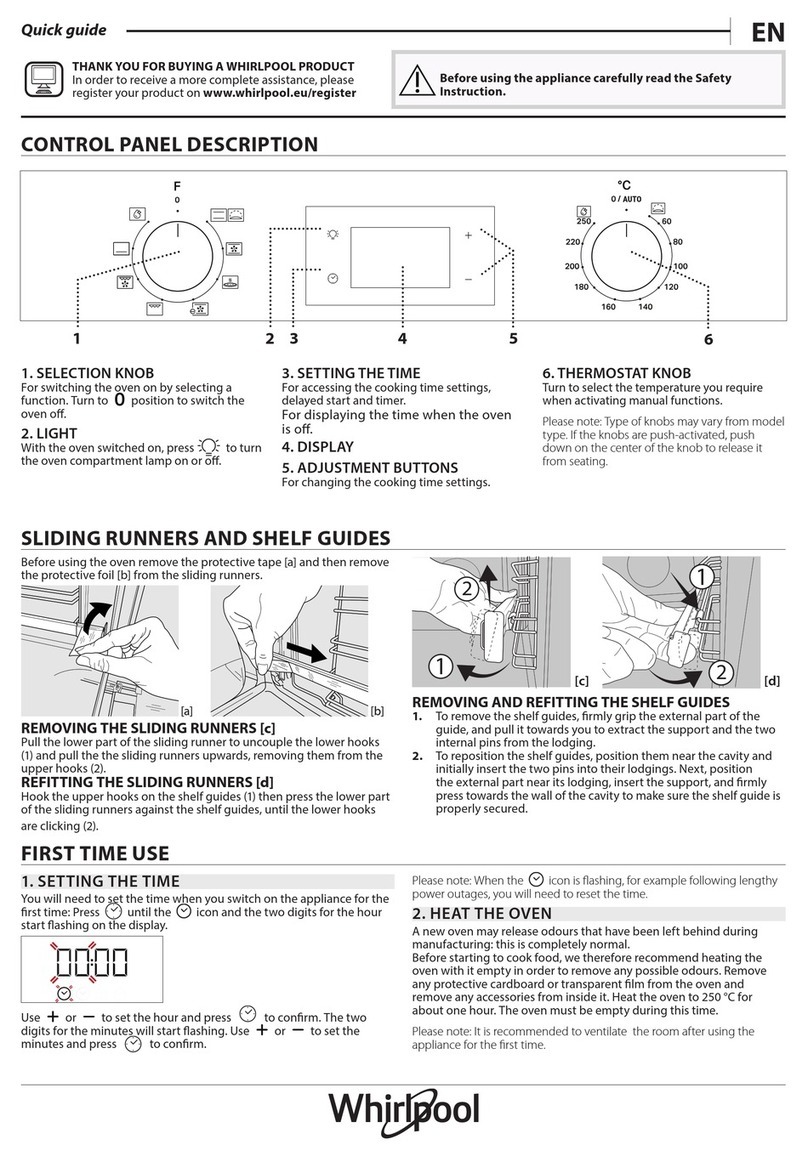 Whirlpool OMR55HR0X quick guide