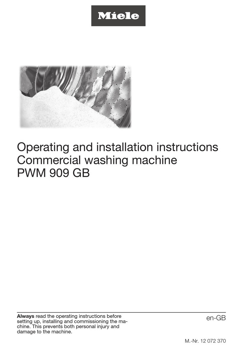 Miele PWM 909 GB Operating and installation instructions Miele PWM 909 GB Operating and installation instructions