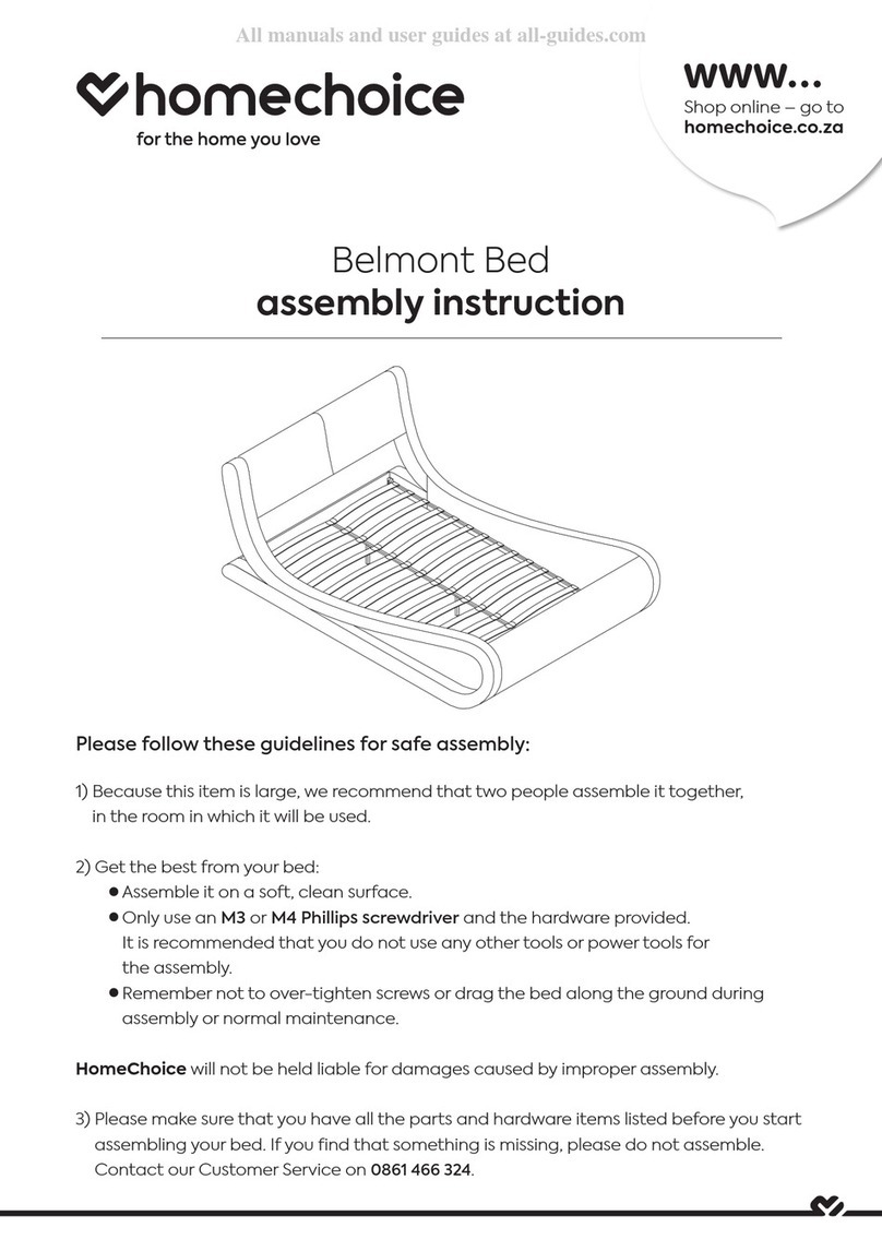 homechoice Belmont Bed Assembly instructions