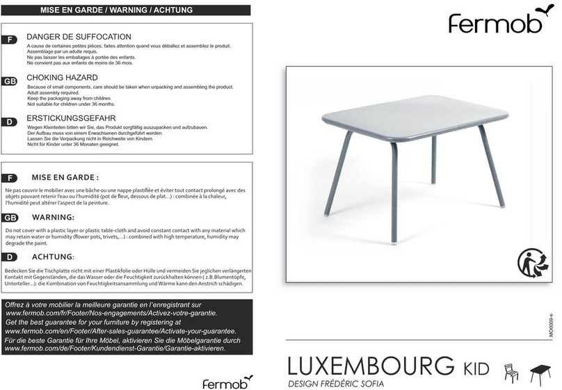 Fermob LUXEMBOURG KID manual