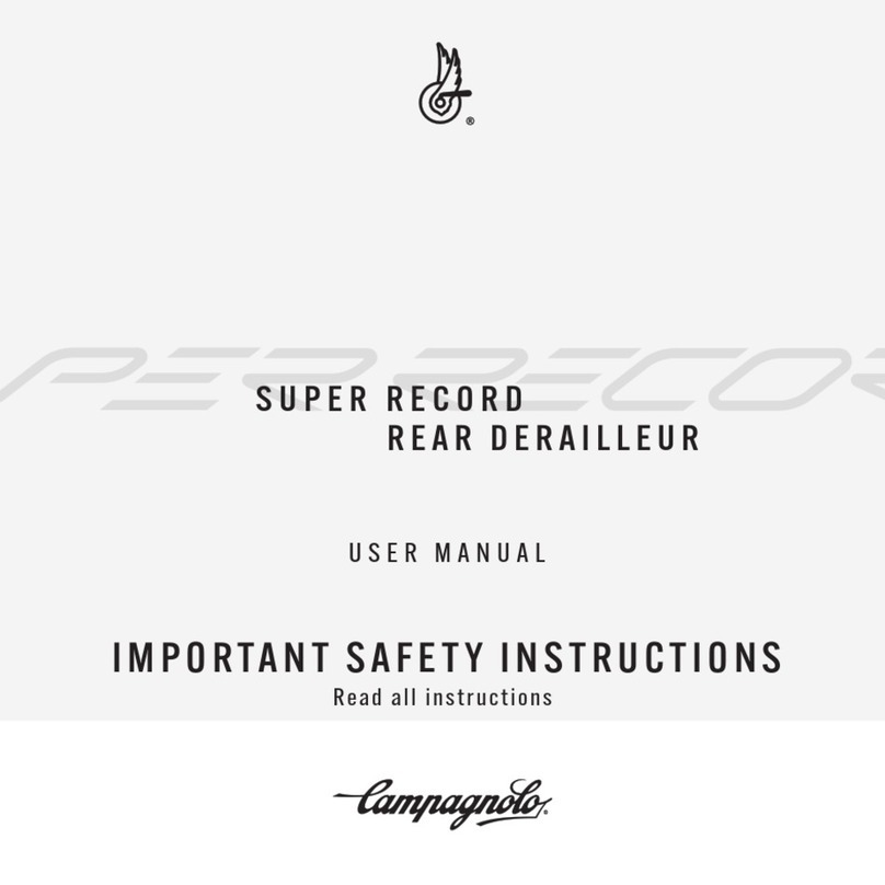 CAMPAGNOLO SUPER RECORD REAR DERAILLEUR user manual