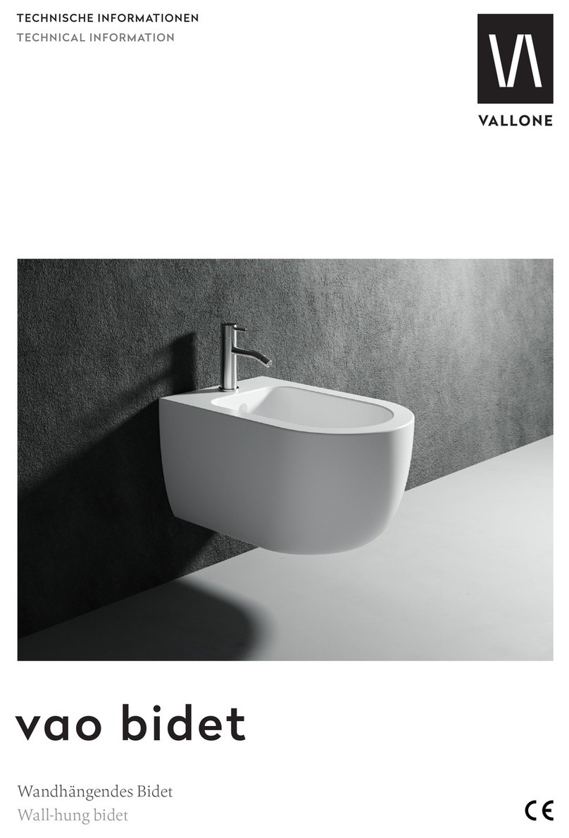 Vallone vao bidet 5100-80-0012-MW technical information