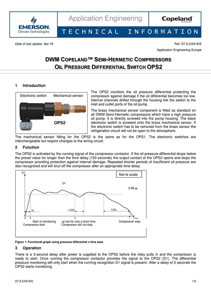 Emerson DWM COPELAND OPS2 Manual
