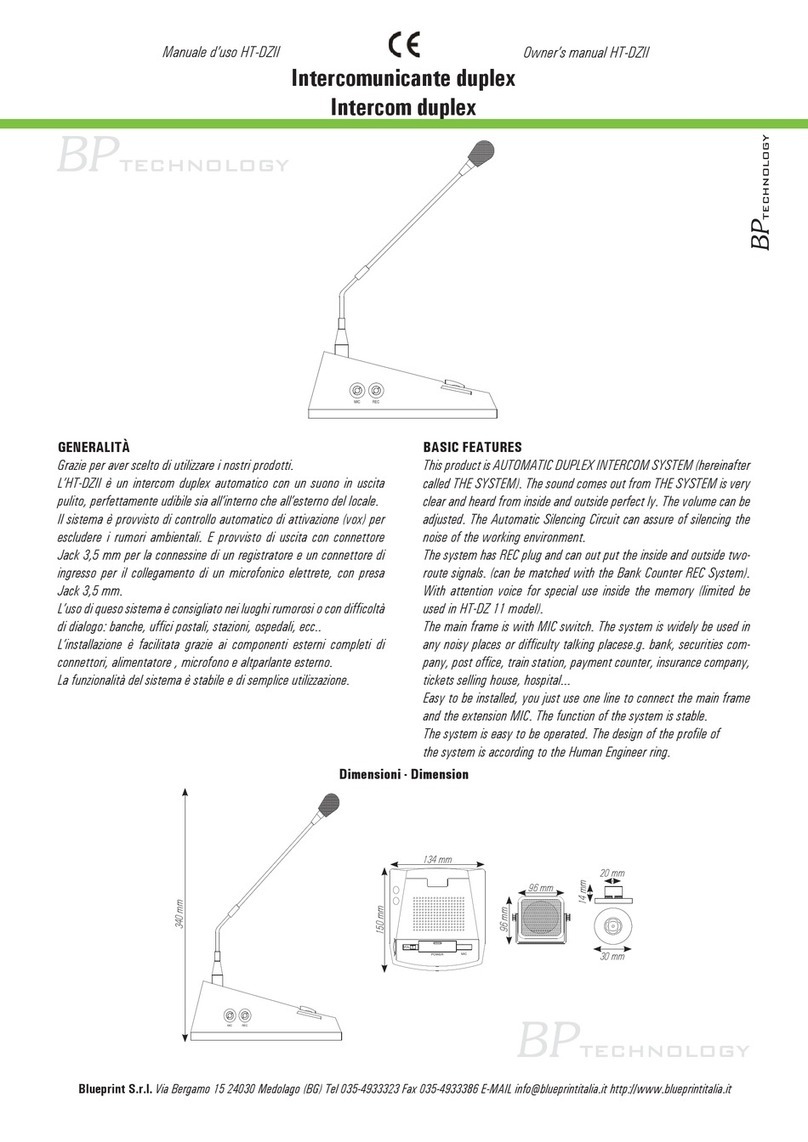 BP Technology HT-DZII User manual