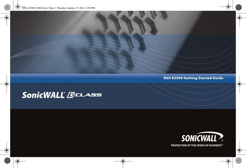 SonicWALL ECLASS NSA E5500 User manual SonicWALL ECLASS NSA E5500 User manual